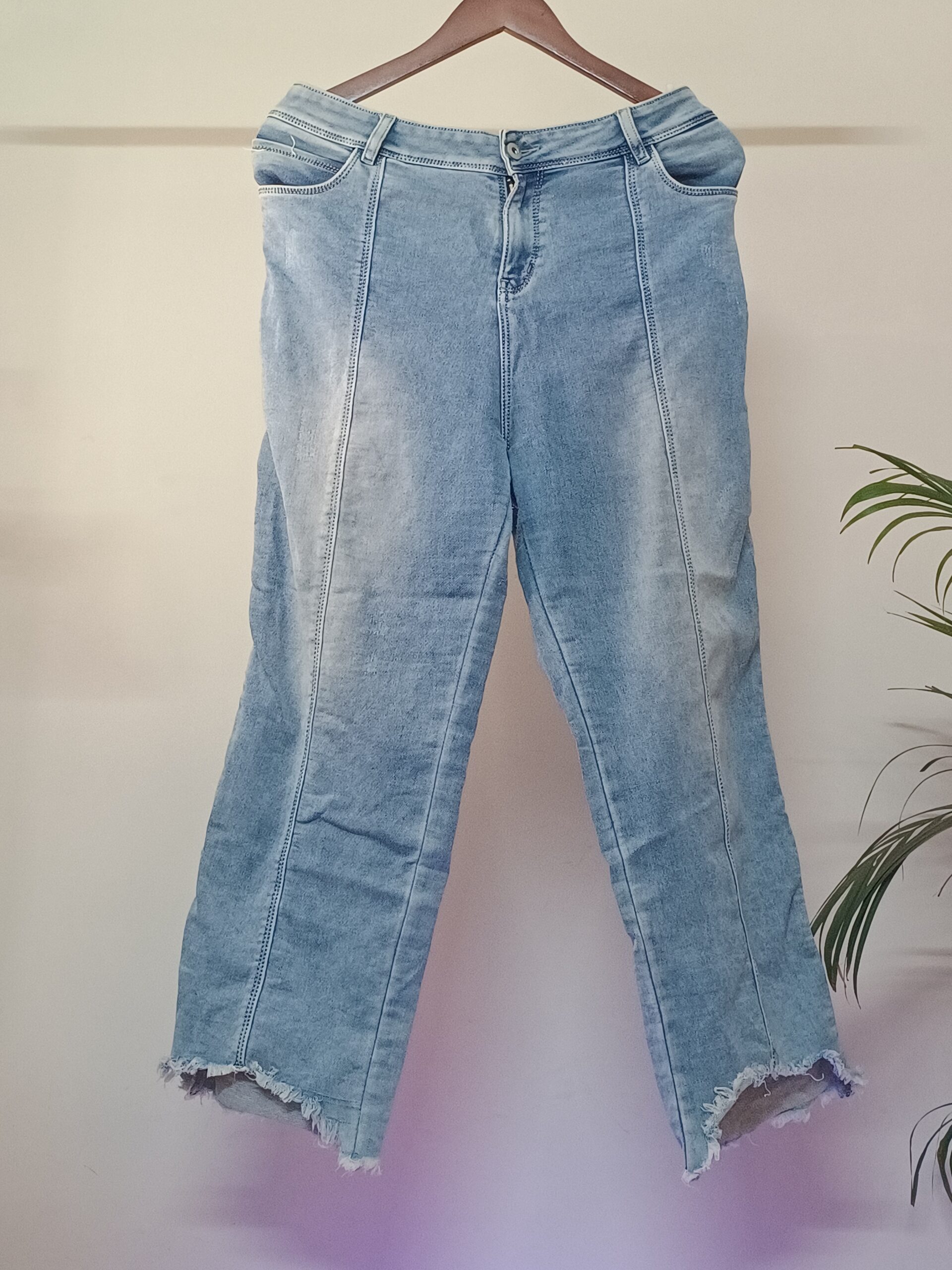 Faded Blue Demin Jeans